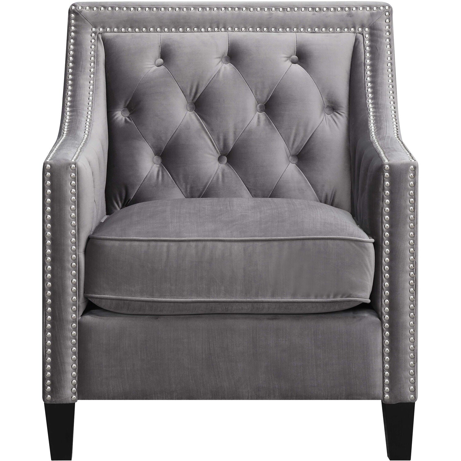 Hanover Antique Steel Grey Accent Chair
