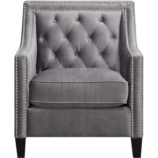 Hanover Antique Steel Grey Accent Chair