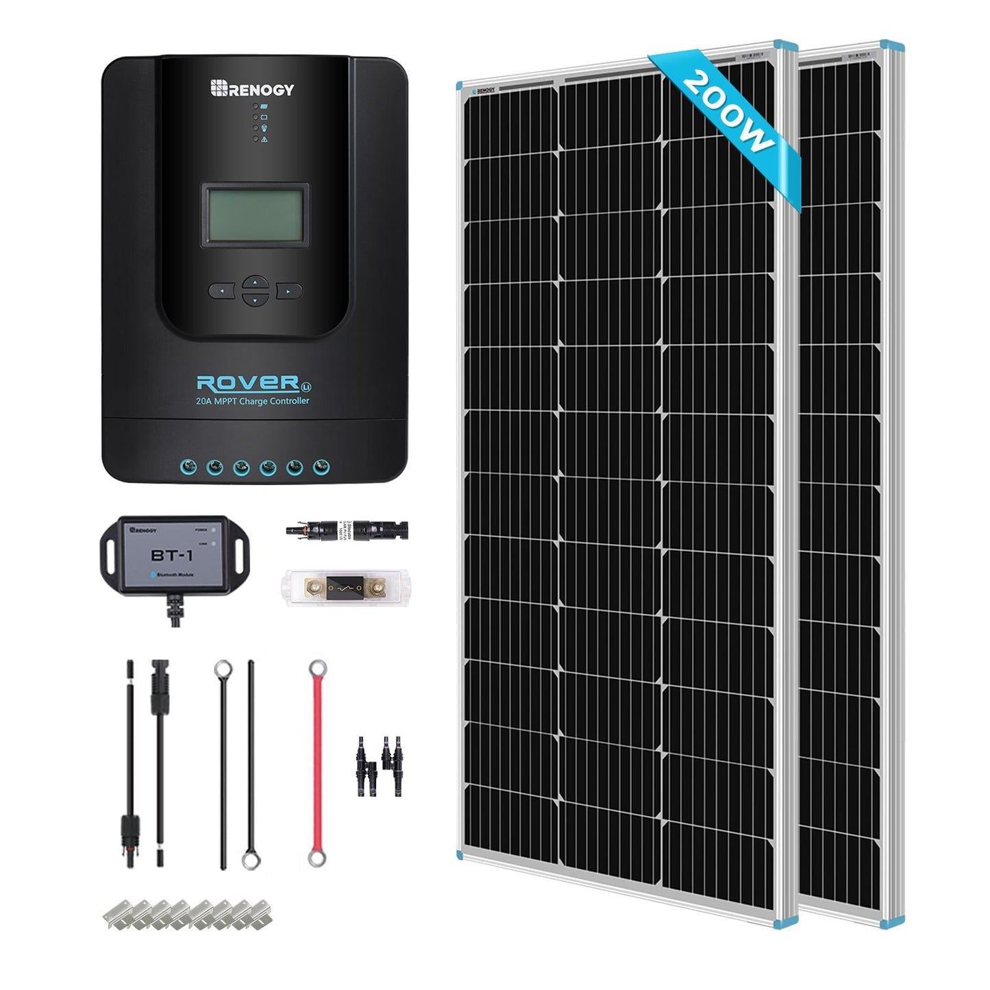 Renogy 2.0 -Module 41.8-in x 20.9-in 200.0-Watt Solar Panel
