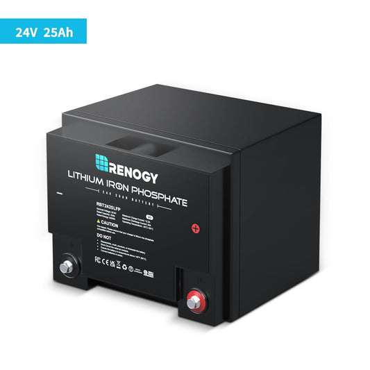 Renogy 24V Battery Rechargeable Lithium 121000 Generator Batteries RBT2425LFP-US