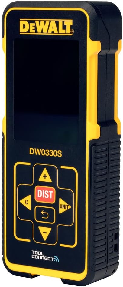 DEWALT Laser Measure Tool/Distance Meter, Bluetooth, 330-Foot (DW0330SN)