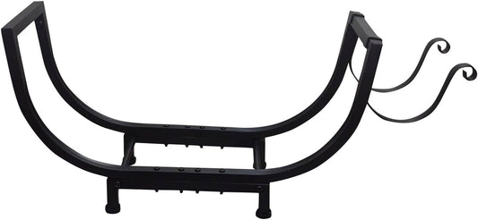 Extra-Wide Metal Wood Rack With Coating High-Weight Capacity & Quick Setup For Home/Patio Storage Weather Wood Piling Rack