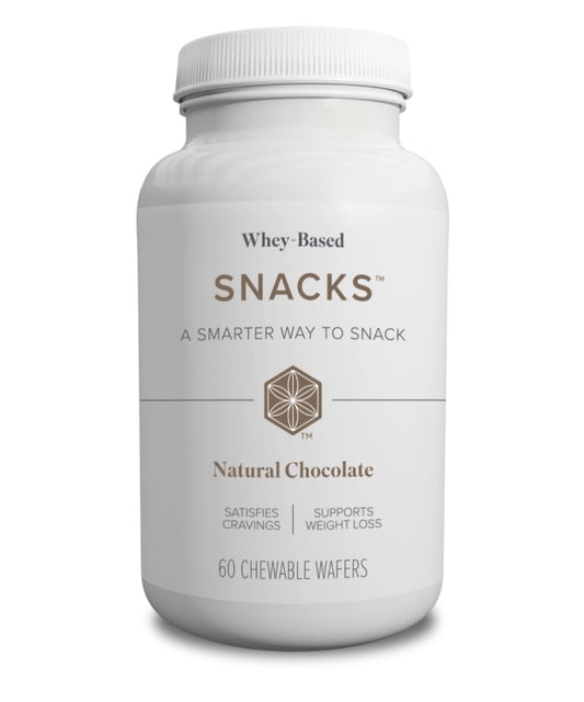 Isagenix Snacks - Nutritionally Balanced Whey-Based Snack - Natural Chocolate Flavor - 60 Chewable Wafers