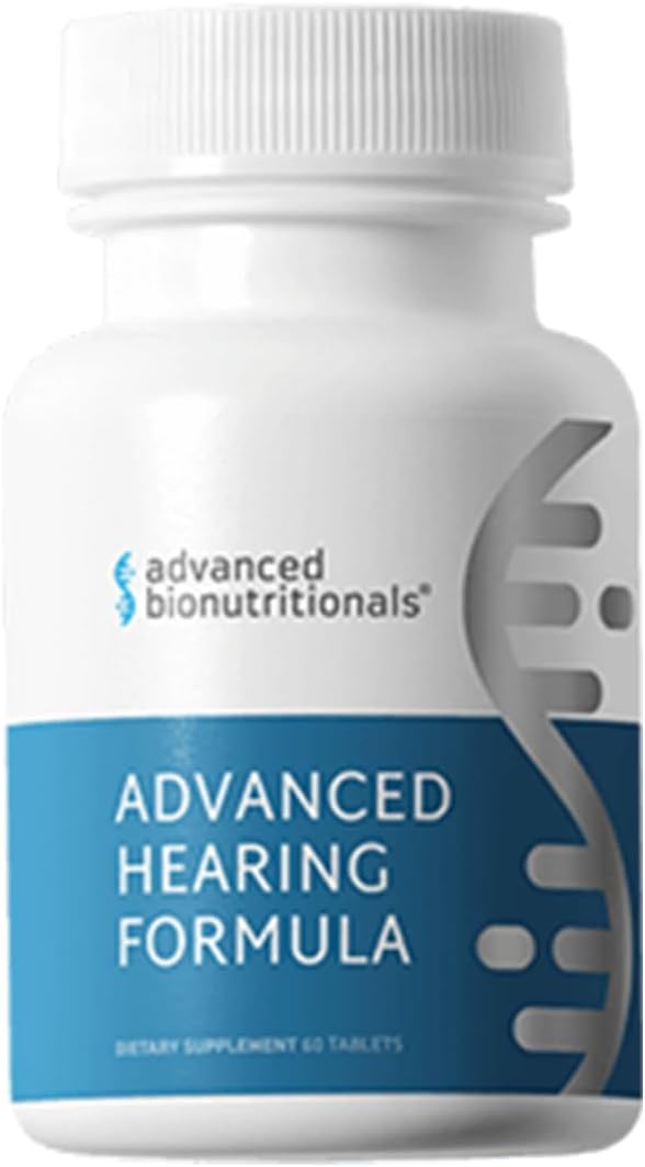 – Advanced Hearing Formula Supplement, Ear Health Vitamins, Support Auditory Nerve Function, Multivitamin with Vitamins A, C, E, Folic, Calcium, Magnesium, Zinc (60 Tablets)