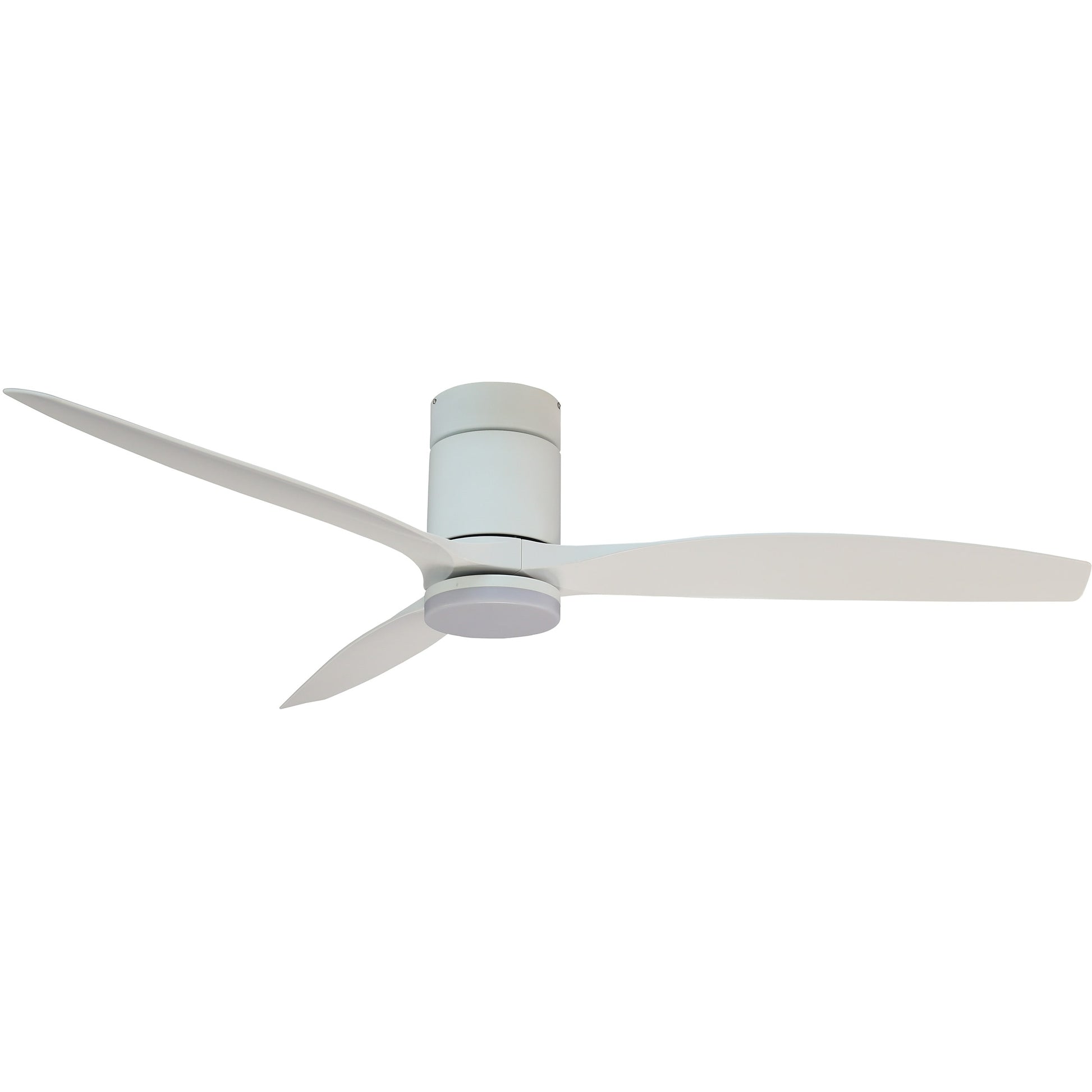 Forno Voce Tripolo 60-in White Integrated LED Indoor Downrod or Flush Mount Smart Propeller Ceiling Fan with Light and Remote (3-Blade) CF00260-WH1