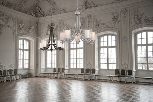 Minka Lavery Parsons Studio 5 -Light Brushed Nickel Modern/contemporary For Use in Bedrooms, Dining Rooms, Foyers, Kitchens, Living Rooms Chandelier 1640789