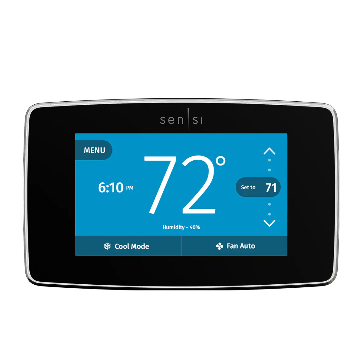 Emerson Black Smart Thermostat with Wi-Fi Compatibility ST75