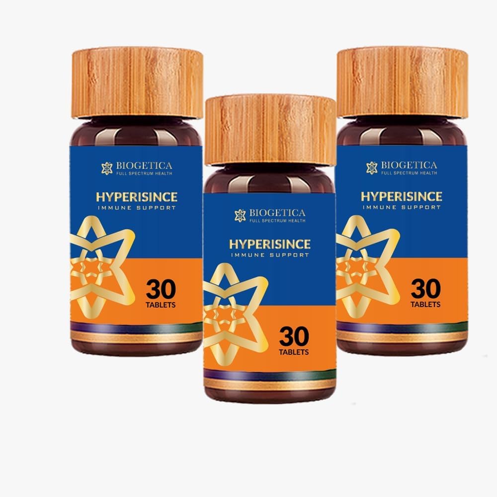 Hyperisince - with Hypericum Mysorense from The Nilgiri Hills - 100% Vegan Non GMO Tablets - 30 Tablets- Pack of 3
