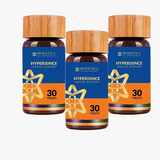 Hyperisince - with Hypericum Mysorense from The Nilgiri Hills - 100% Vegan Non GMO Tablets - 30 Tablets- Pack of 3