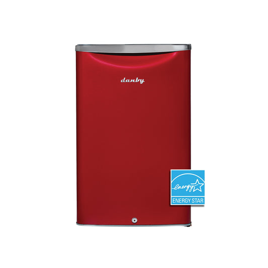 Danby 4.4-cu ft Mini Fridge ( Metallic Red ) ENERGY STAR