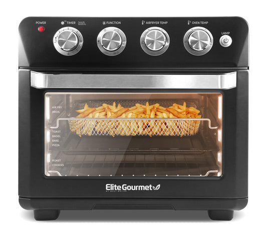 Elite 5-Quart Black Programmable Air Fryer EAF9100