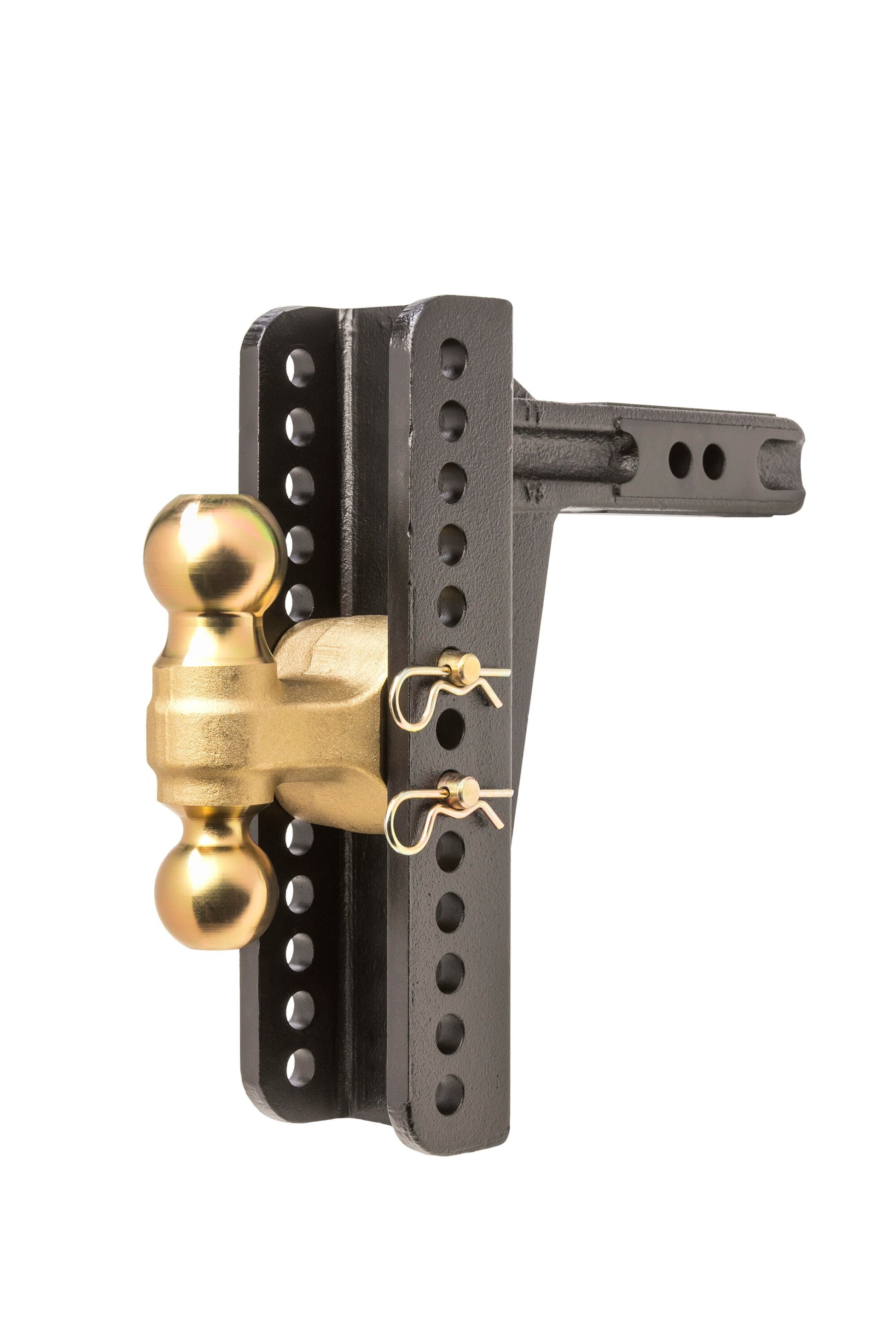 ONEMOUNT 10.125-in Drop 2-in Receiver Steel with Yellow Zinc Plating Adjustable Interchangeable Hitch Mount