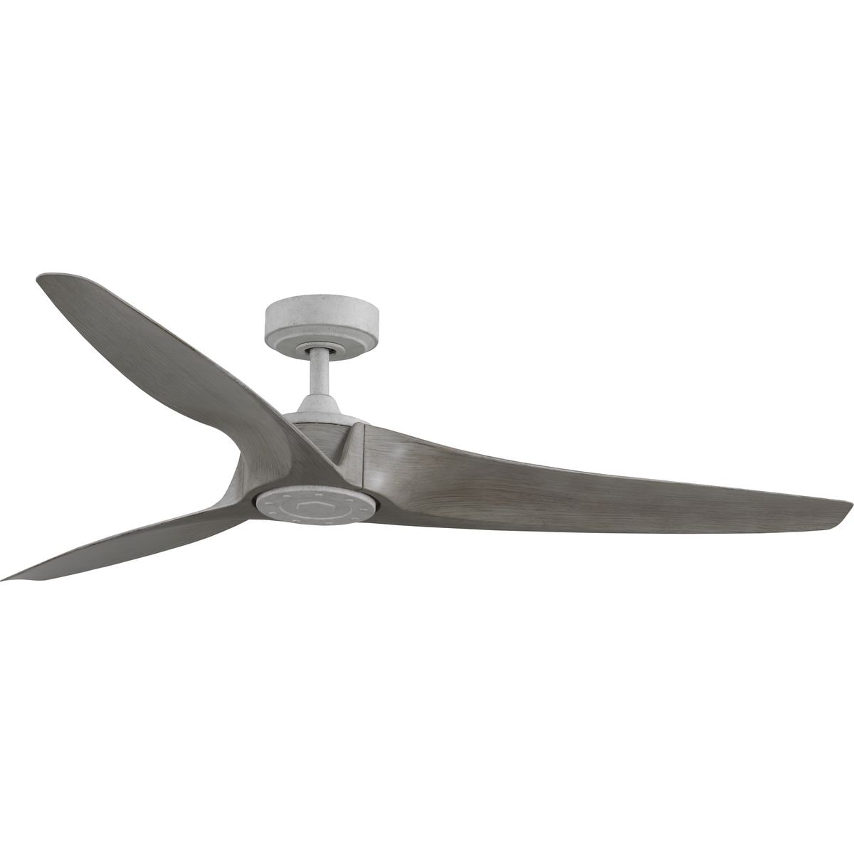 Progress Lighting Manvel 60-in Outdoor Cottage White with Salt Aged Cypress Blades Propeller Ceiling Fan Without Light - Remote Included ( 3 -Blade ) 5302721