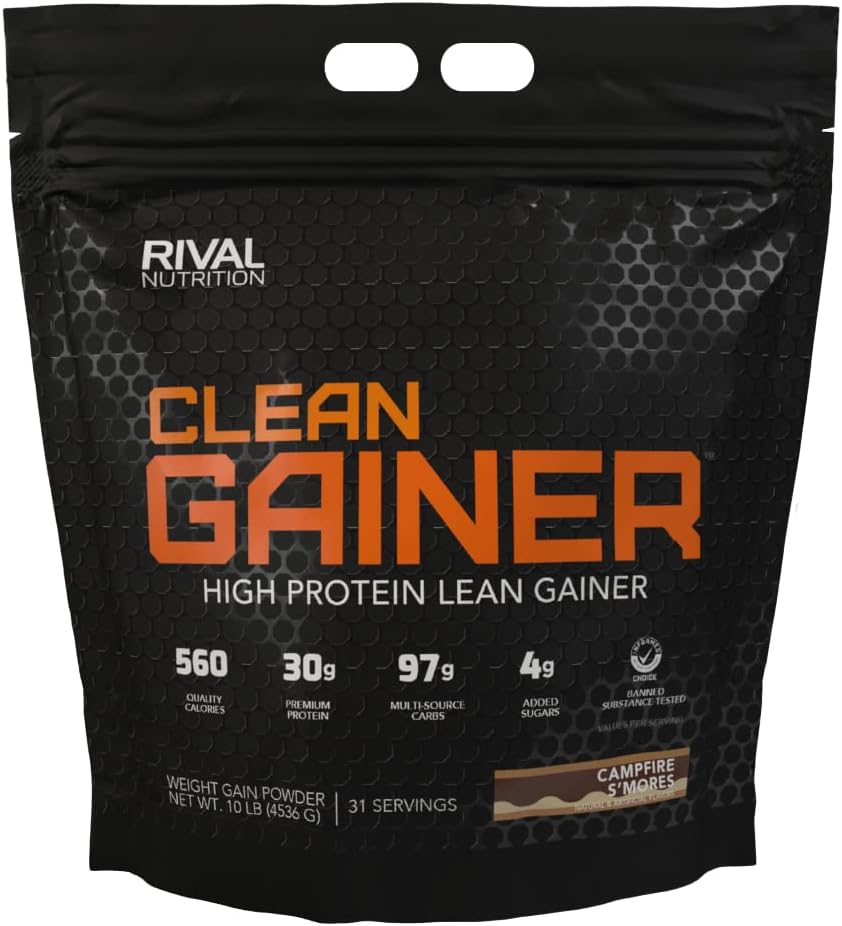 RIVAL NUTRITION Clean Gainer - Campfire S'Mores 10lb