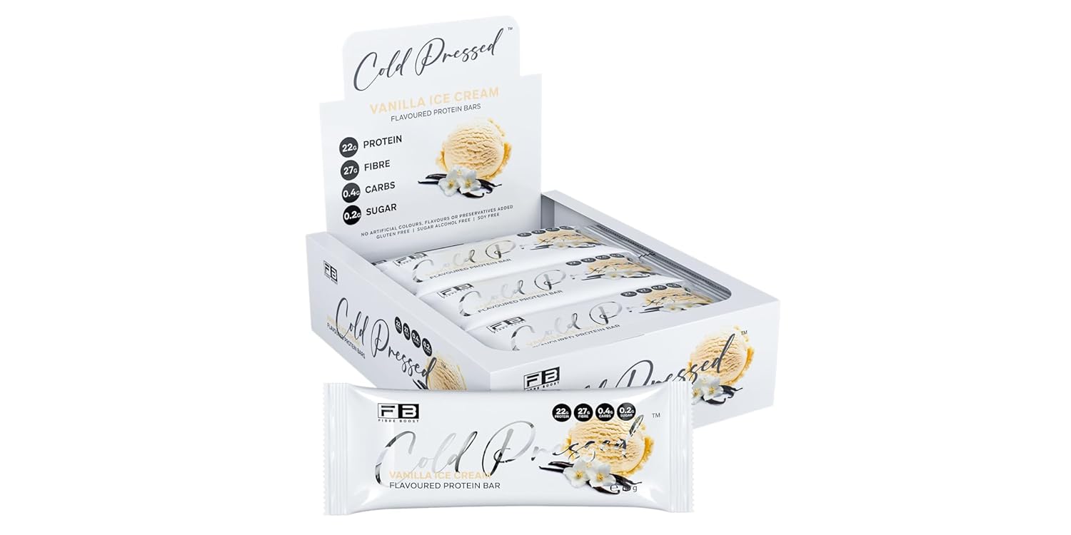 Fibre Boost Cold Pressed Vanilla Ice-cream flavoured Protein Bar