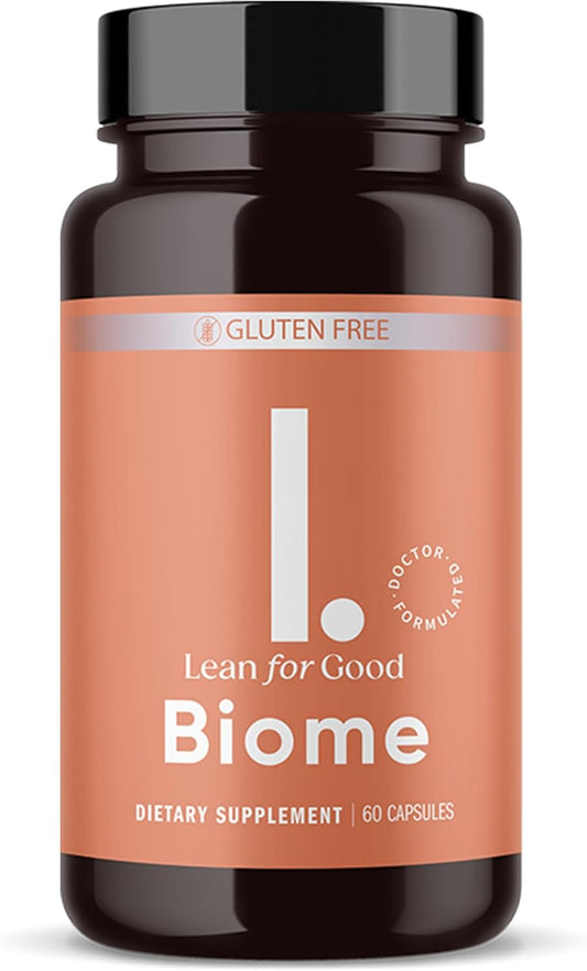 LEANFORGOOD Biome, 9-Strain Probiotic Formula, Supports a Balanced Gut Microbiome, Powerful Gut Probiotics with Greenselect Phytosome - 60 Capsules