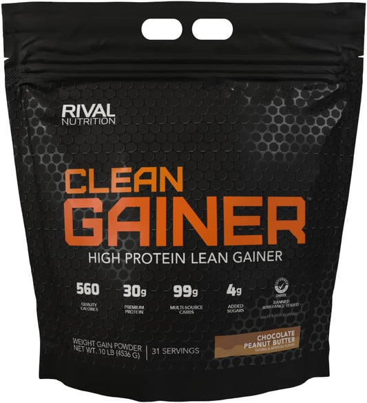 RIVAL NUTRITION Clean Gainer - Chocolate Peanut Butter 10lb