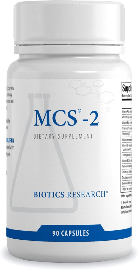 Biotics Research MCS-2 Metabolic Clearing Support, Liver Health, Potent Antioxidant Formula, Milk Thistle, Red Clover, 90 Capsules