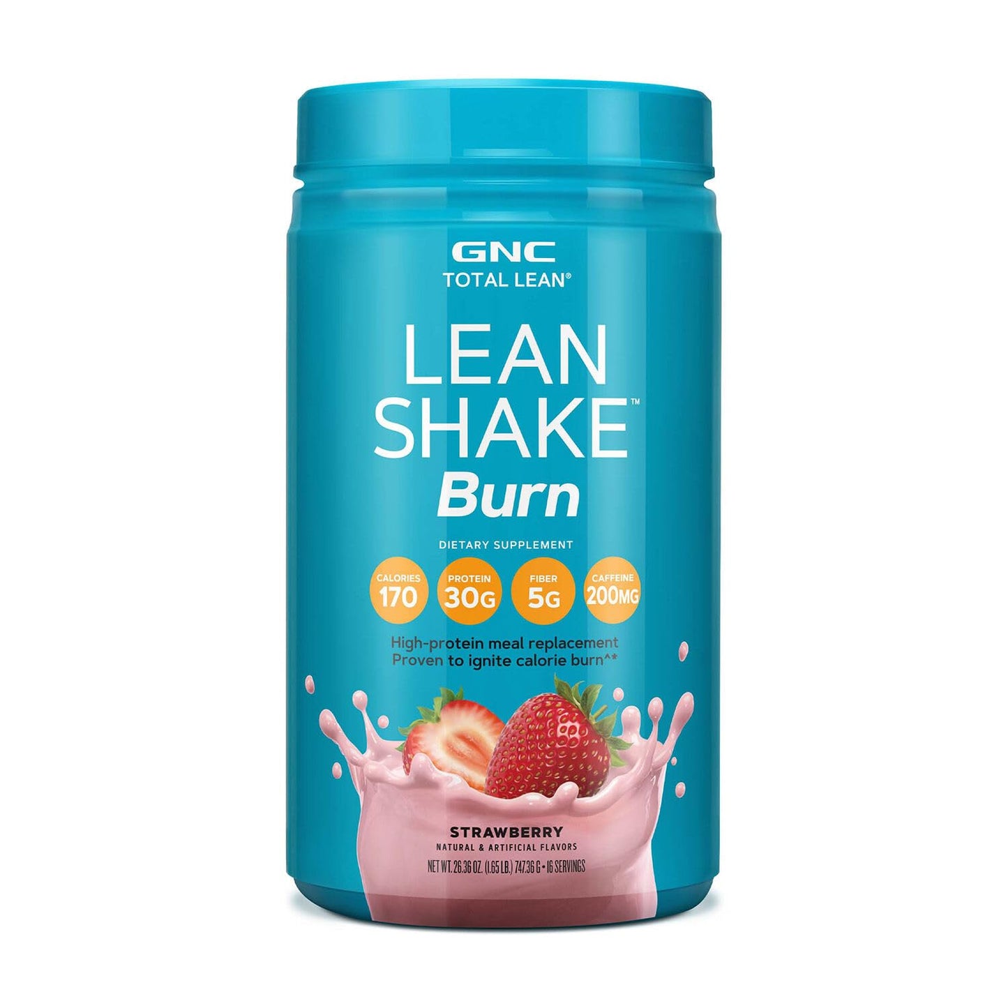 GNC Total Lean Lean Shake Burn - Strawberry (16 Servings)