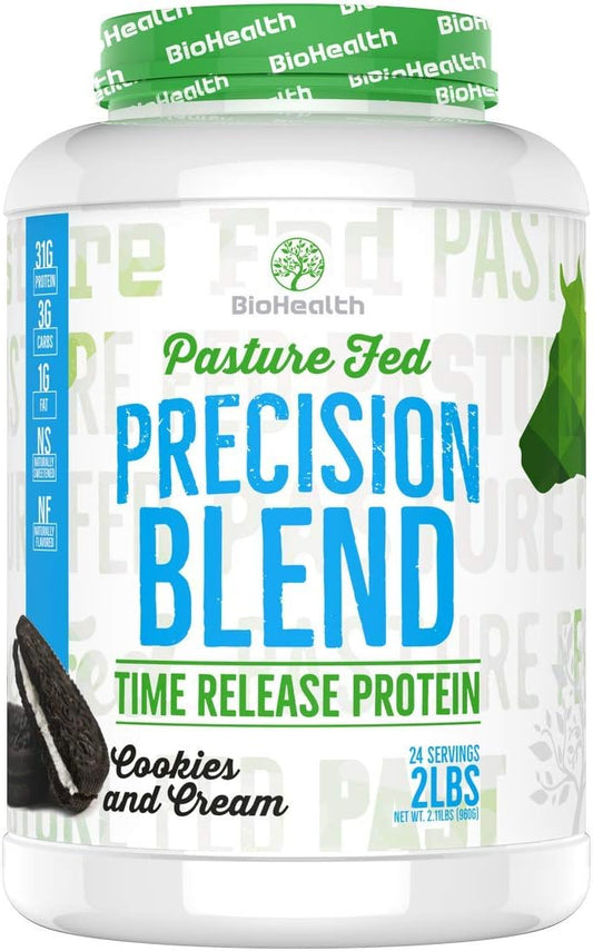 Precision Blend Cookies and Cream (2 lb) Whey Protein | Time Release Protein Blend