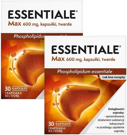 Essentiale Forte 600mg 30 Capsules (Packs of 2) by Essentiale Forte 600mg 30caps 2pack