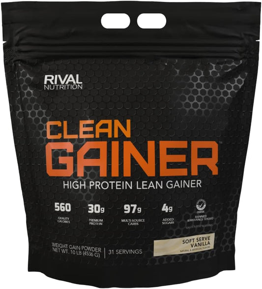 RIVAL NUTRITION Clean Gainer - Creamy Vanilla 10 lbs