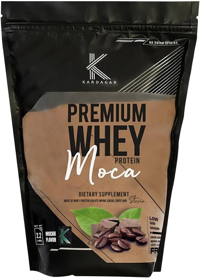 Premium Whey Protein | Mocha | Whey Protein Isolate | 33 Servings | 2.2 LBS