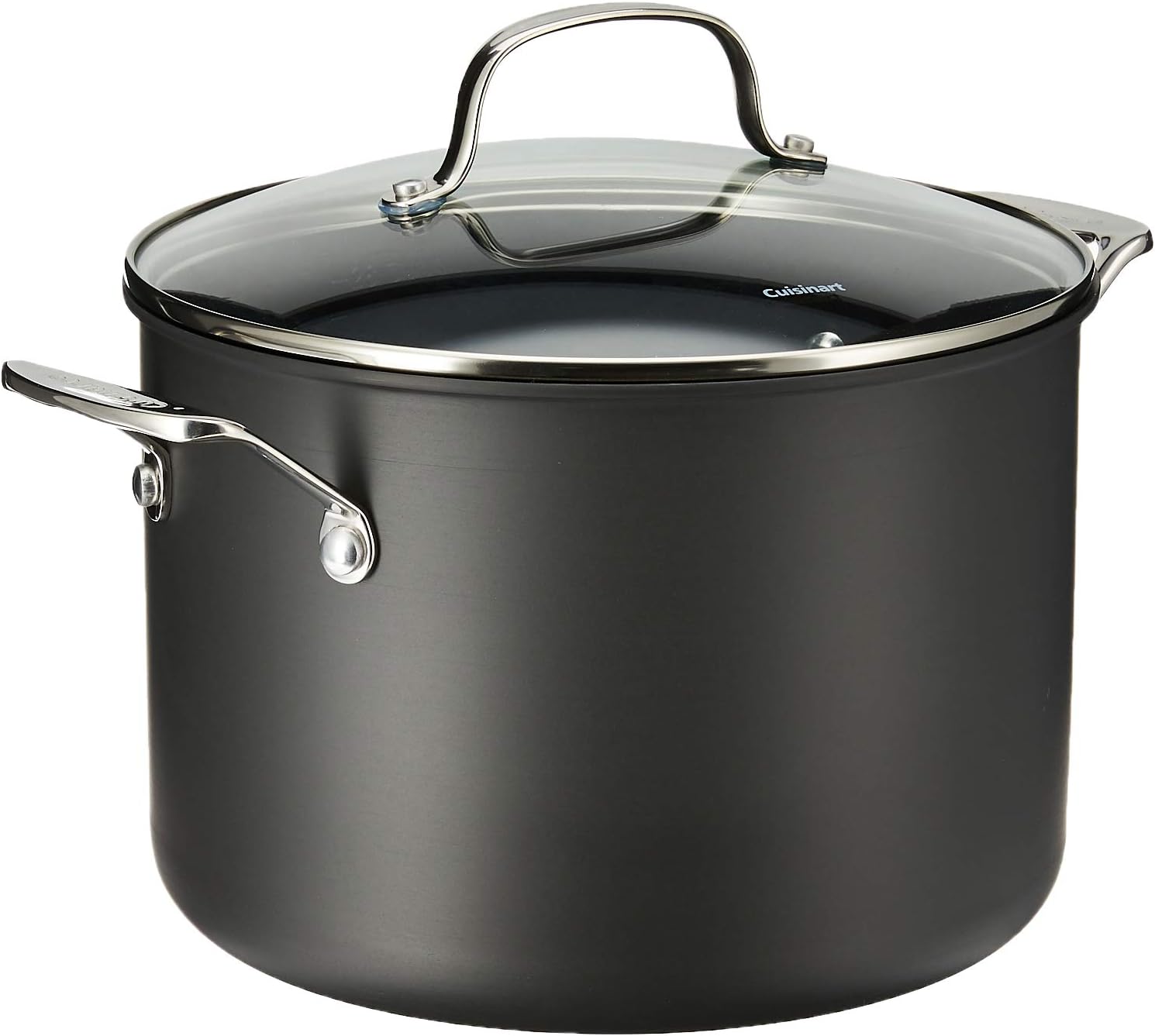 Cuisinart Chef's Classic Nonstick Hard-Anodized 8-Quart Stockpot with Lid,Black