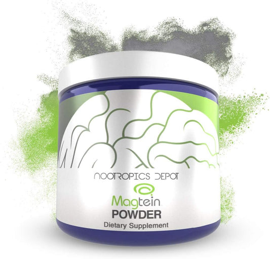 Nootropics Depot Magtein Magnesium L-Threonate Powder | 120 Grams | Mineral Supplement, Natural | Supports Mitochondrial Function, Cognitive Function | Promotes Heart & Cardiosvascular Health