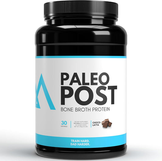 TEDCo Paleo Post Beef Protein Powder - Collagen Peptides - Grass Fed Bone Broth Beef Protein - 21g Protein - Gut, Keto, and Paleo Friendly -30 Servings (Chocolate)