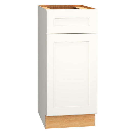 Diamond Express Jamestown 15-in White Bathroom Vanity Base Cabinet without Top