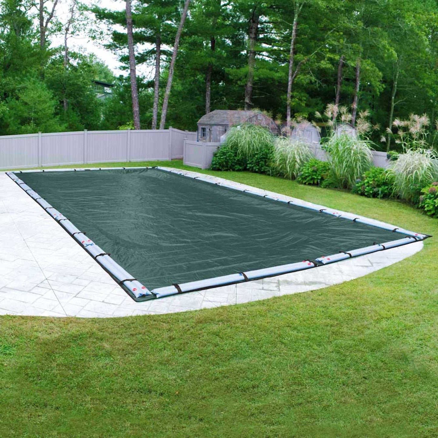 Pool Mate 40-ft x 24-ft Commercial Polyethylene Winter Rectangle Pool Cover