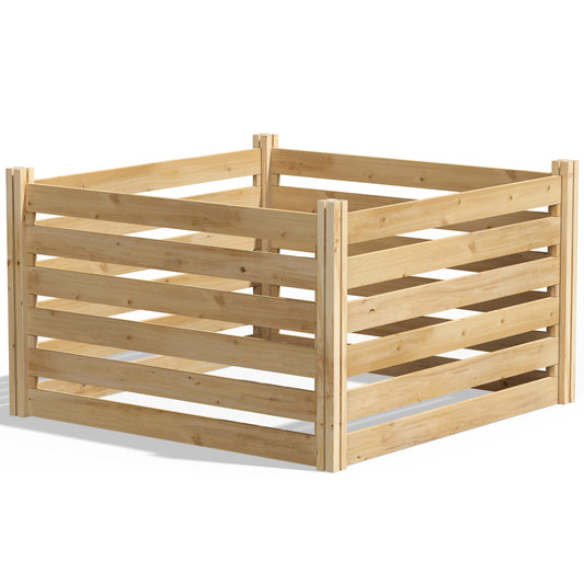 Greenes Fence 309.17 Wood Stationary Bin Composter RCCOMP48