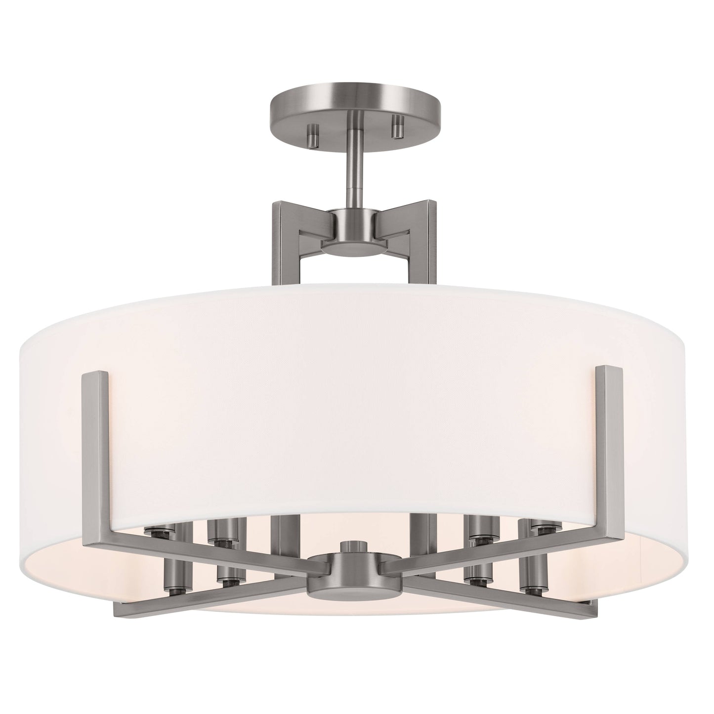 Kichler Malen 8 -Light 20-in White Semi Flush Mount Light 5384859