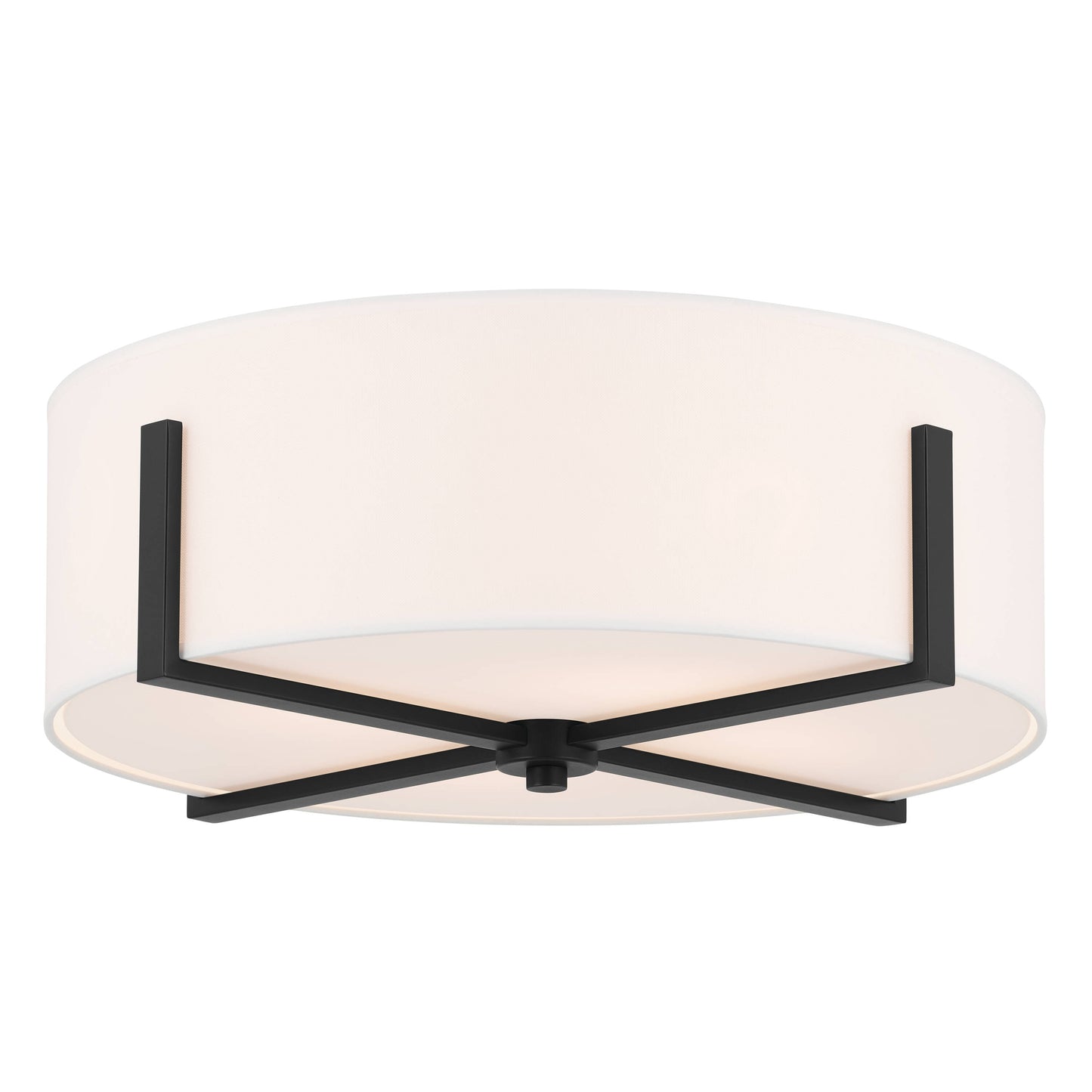 Kichler Malen 4 -Light 20-in Black Flush Mount Light 5384861