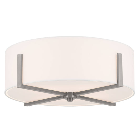 Kichler Malen 4 -Light 20-in Pewter Flush Mount Light 5384855