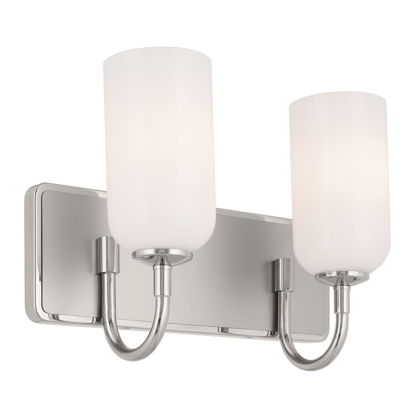 Kichler Solia 14.25-in 2 -Light Polished Nickel Modern/contemporary Vanity light 5384712