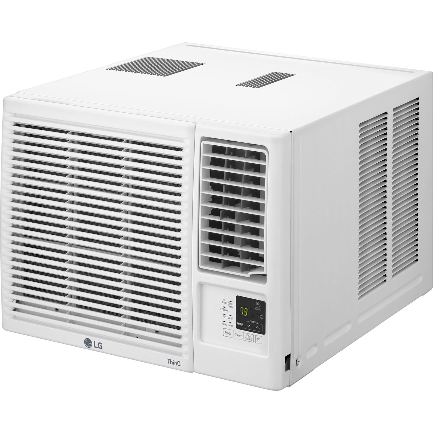 LG Electronics 550-sq ft Window Air Conditioner with Heater (230-Volt, 12000-BTU) Wi-Fi enabled LW1221HRSM