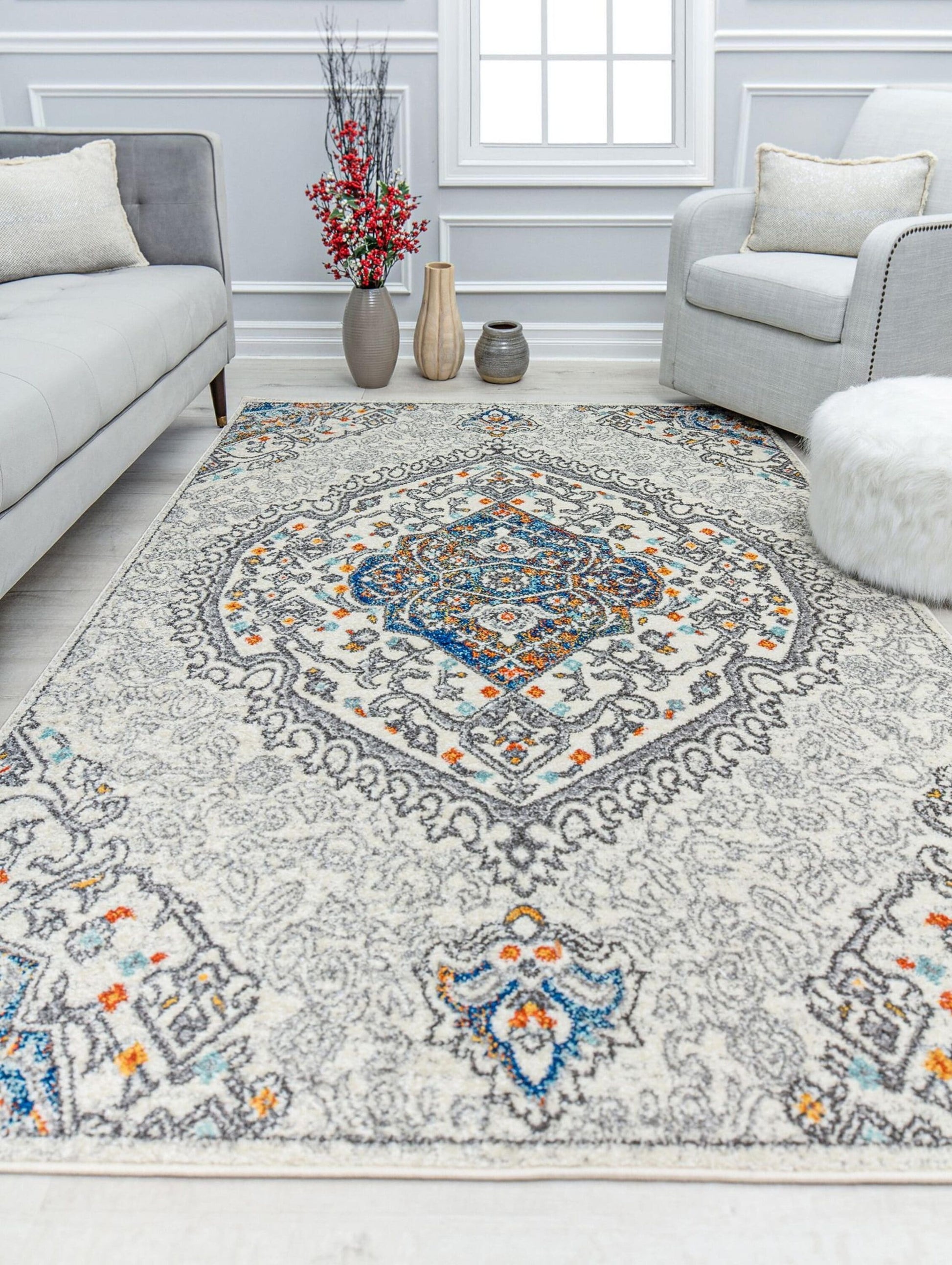 Rugs America Marlow 8 x 10 (ft) Loomed Polypropylene Horizon Rectangular Indoor Tribal Moroccan Area rug