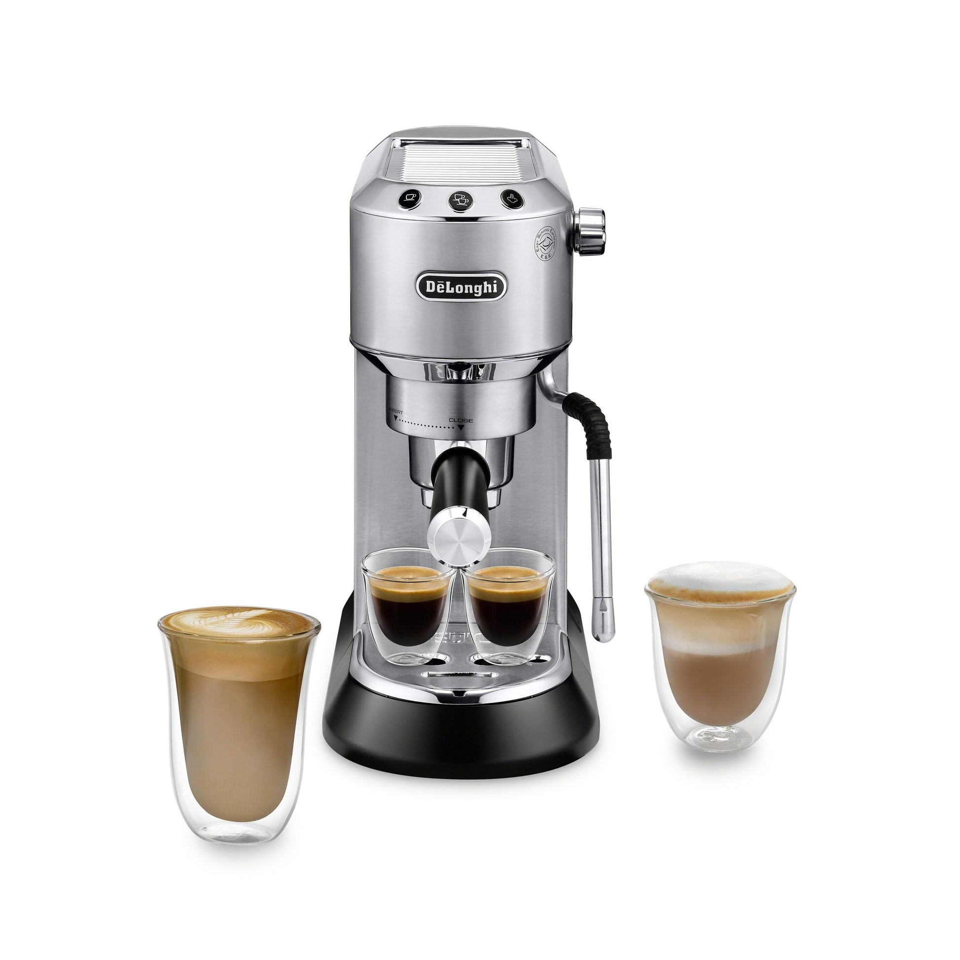De'Longhi Dedica Arte Stainless Steel Manual Espresso Machine EC885M