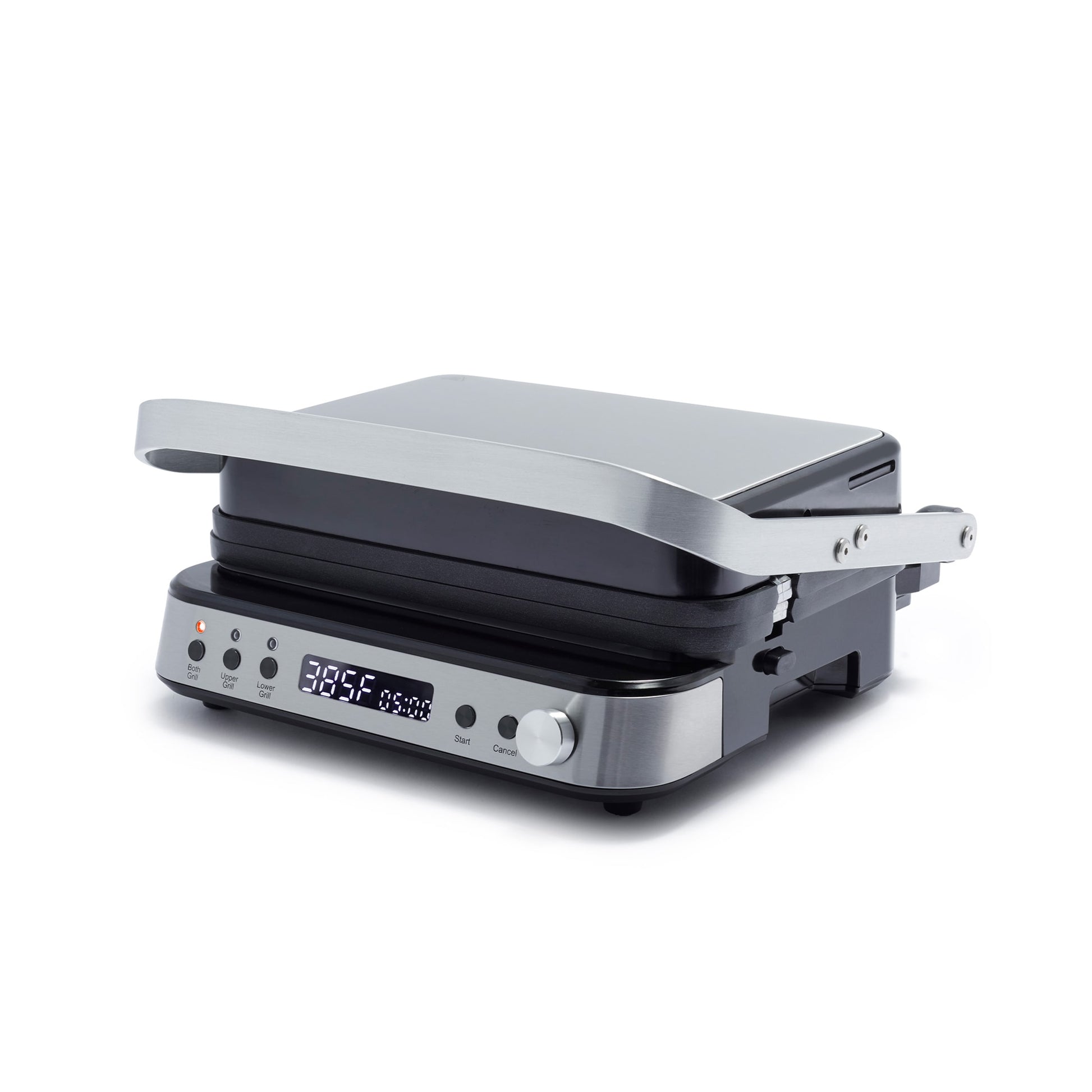 Greenpan 8.7-in x 12.6-in Non-Stick Silver Foldable Electric Griddle with Removable Drip Tray (1600-Watt) CC006410-001