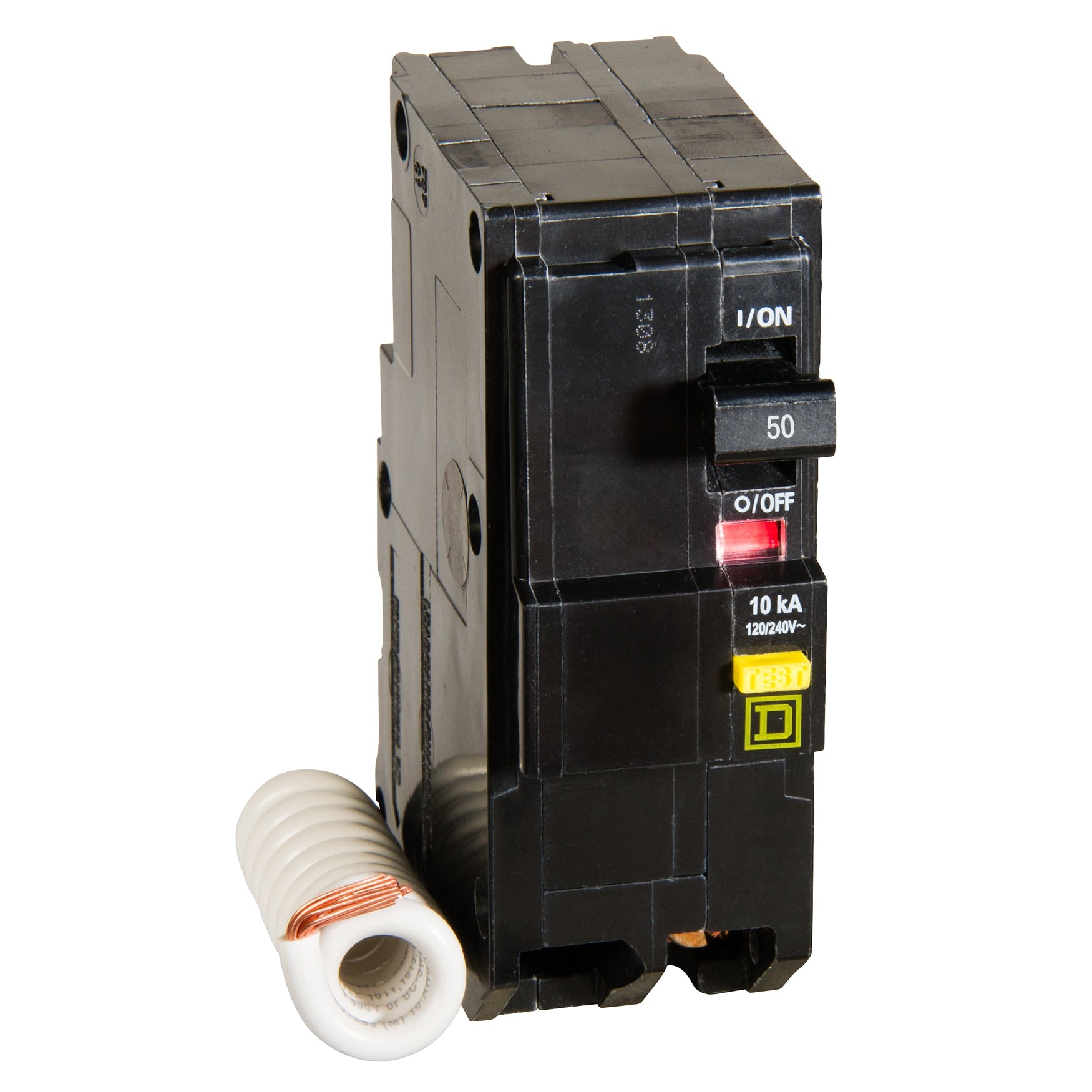 Square D QO 50-amp 2-Pole GFCI Circuit Breaker QO250GFICP
