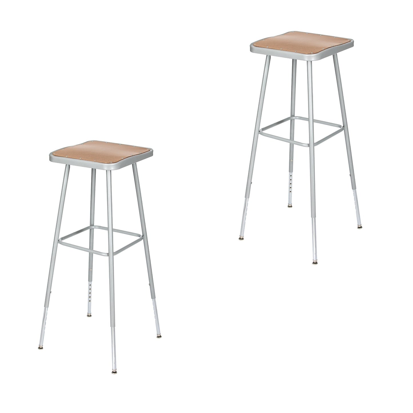 Hampden Furnishings Clint 30-inch Gray Work Seat Stool (2-Pack) - Versatile, Durable, and Comfortable with 500 lbs Weight Capacity HMD6300CGY-H/2