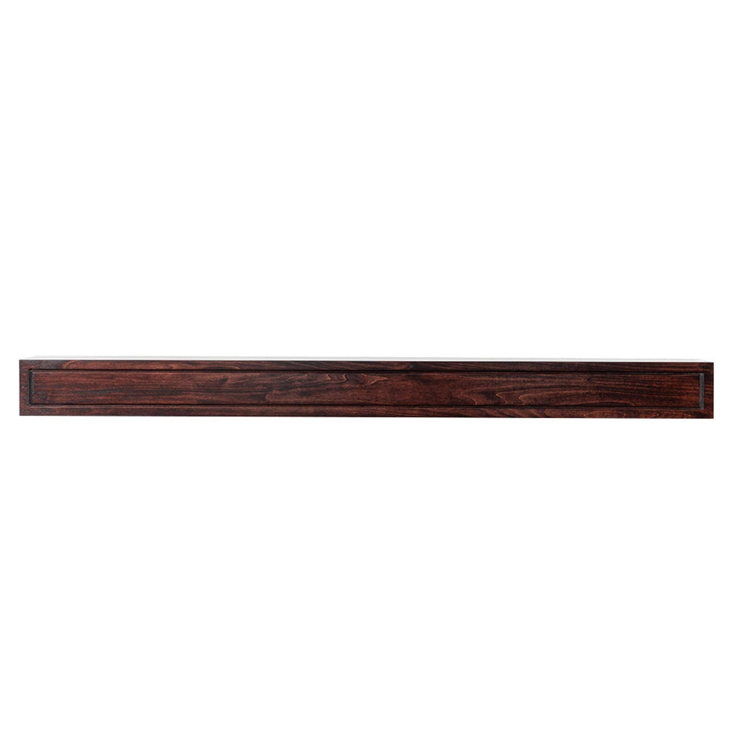 Modern Ember 48-in W x 5-in H x 9-in D Red Mahogany Poplar Hollow Contemporary Fireplace Mantel LOTTA-48-POPS-RMS