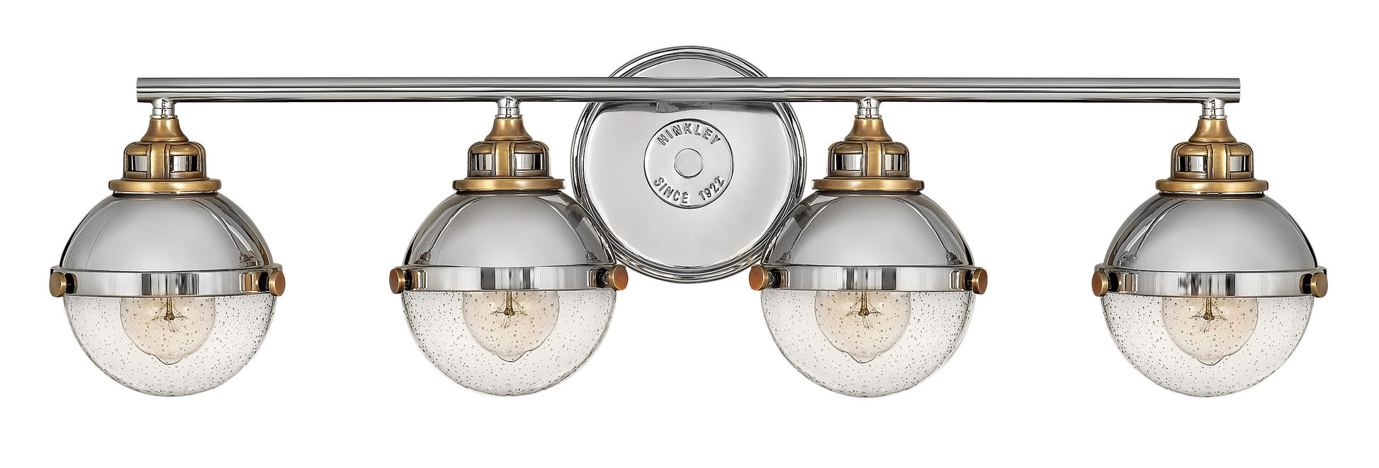 Hinkley Fletcher 32-in 4 -Light Polished Nickel Traditional Vanity light 5663101