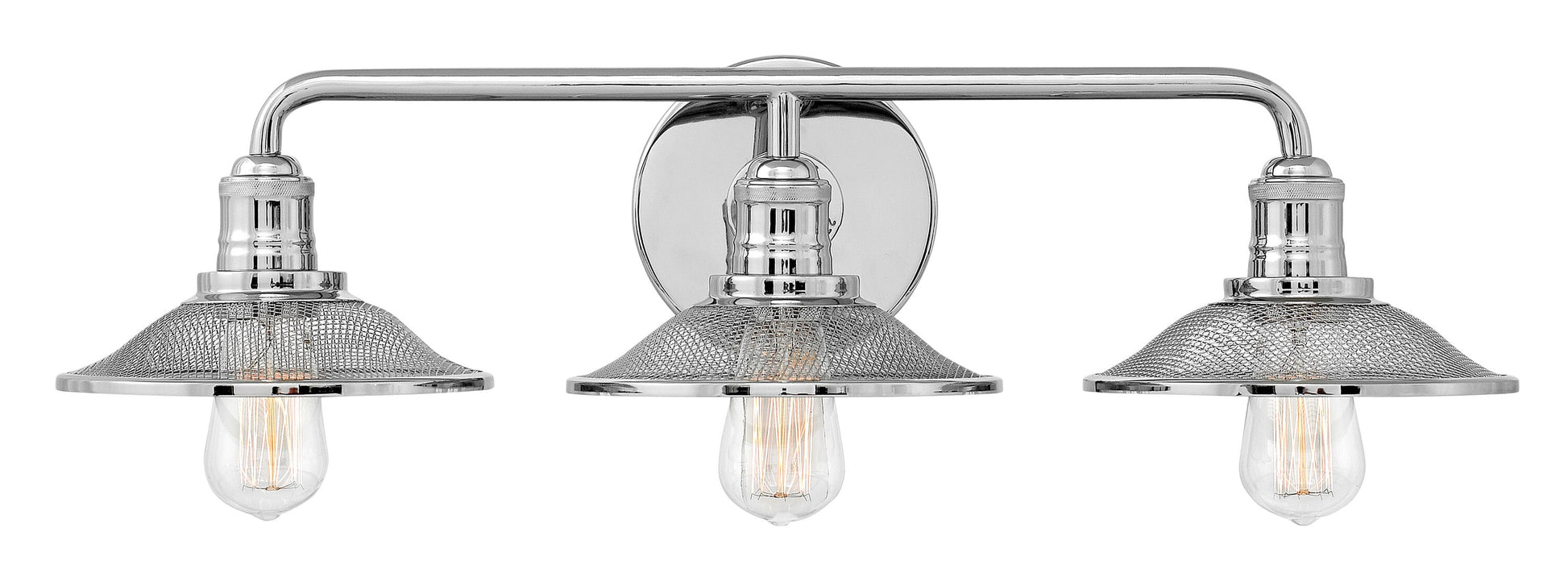 Hinkley Rigby 27-in 3 -Light Polished Nickel Industrial Vanity light 5663004
