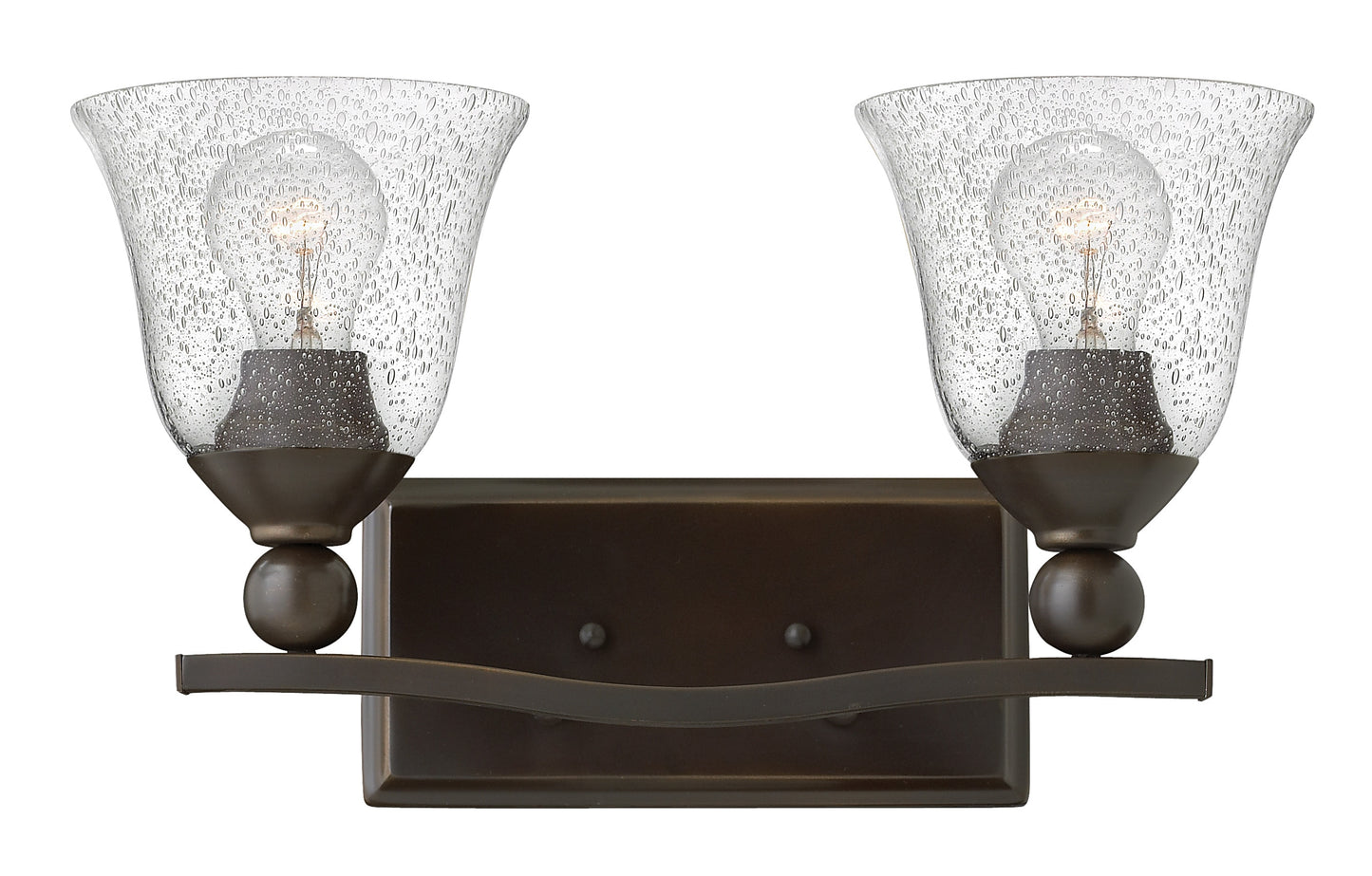 Hinkley Bolla 16-in 2 -Light Antique Bronze Transitional Vanity light 5663173