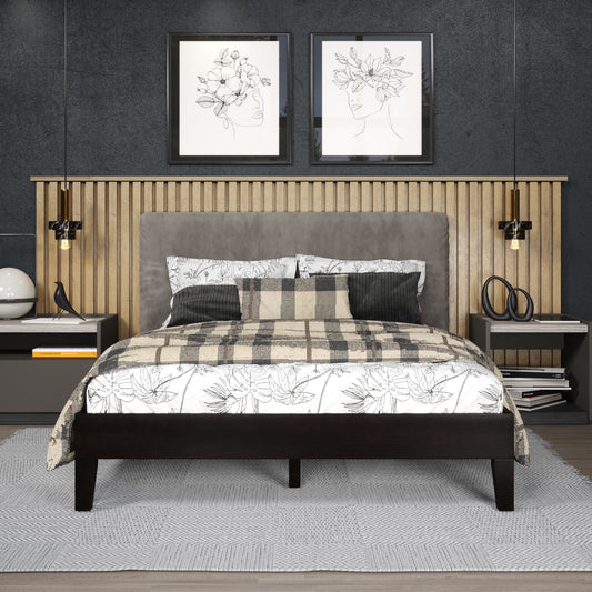 Steve Silver Full Black Wood Platform Bed