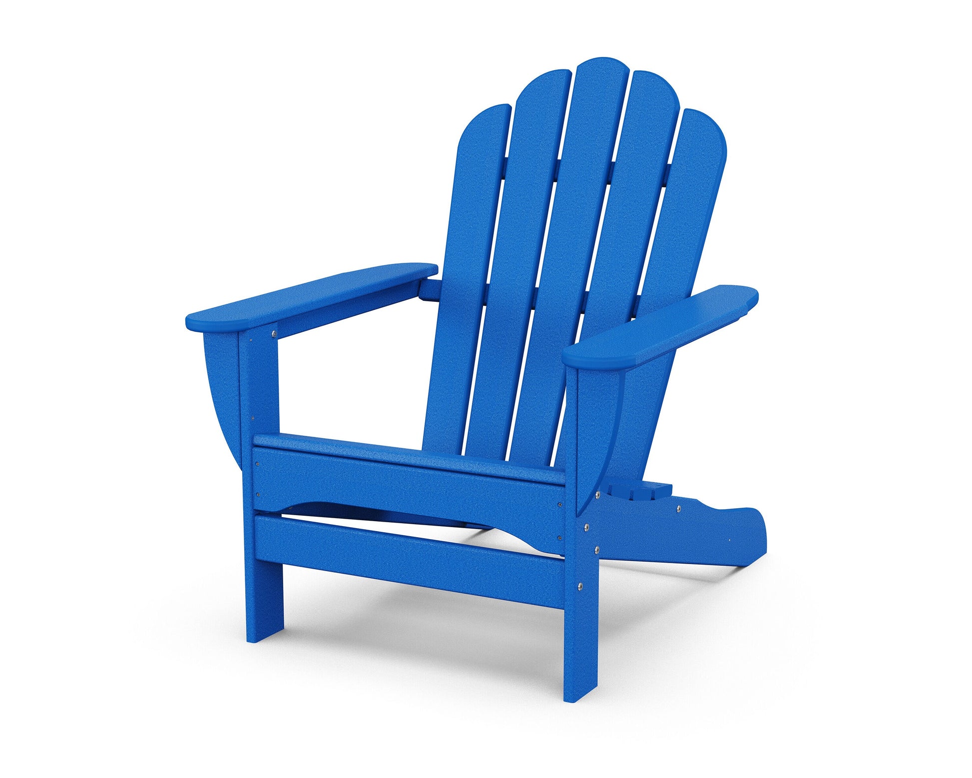 Trex Outdoor Furniture Monterey Bay Pacific Blue Plastic Frame Stationary Adirondack Chair with Slat Seat