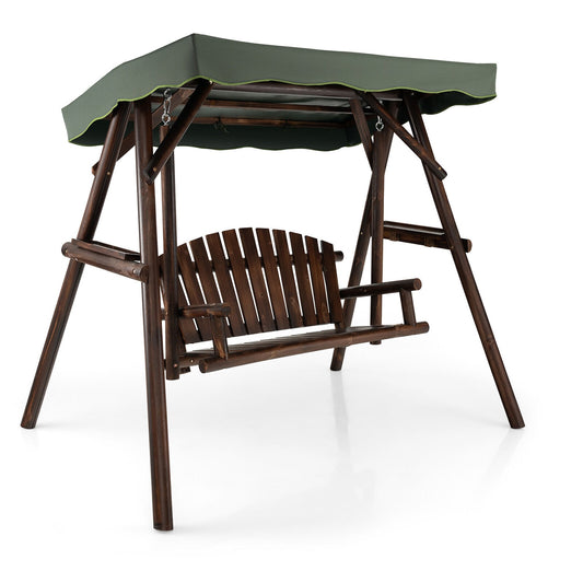 Forclover Porch Swing Brown Porch Swing Canopy